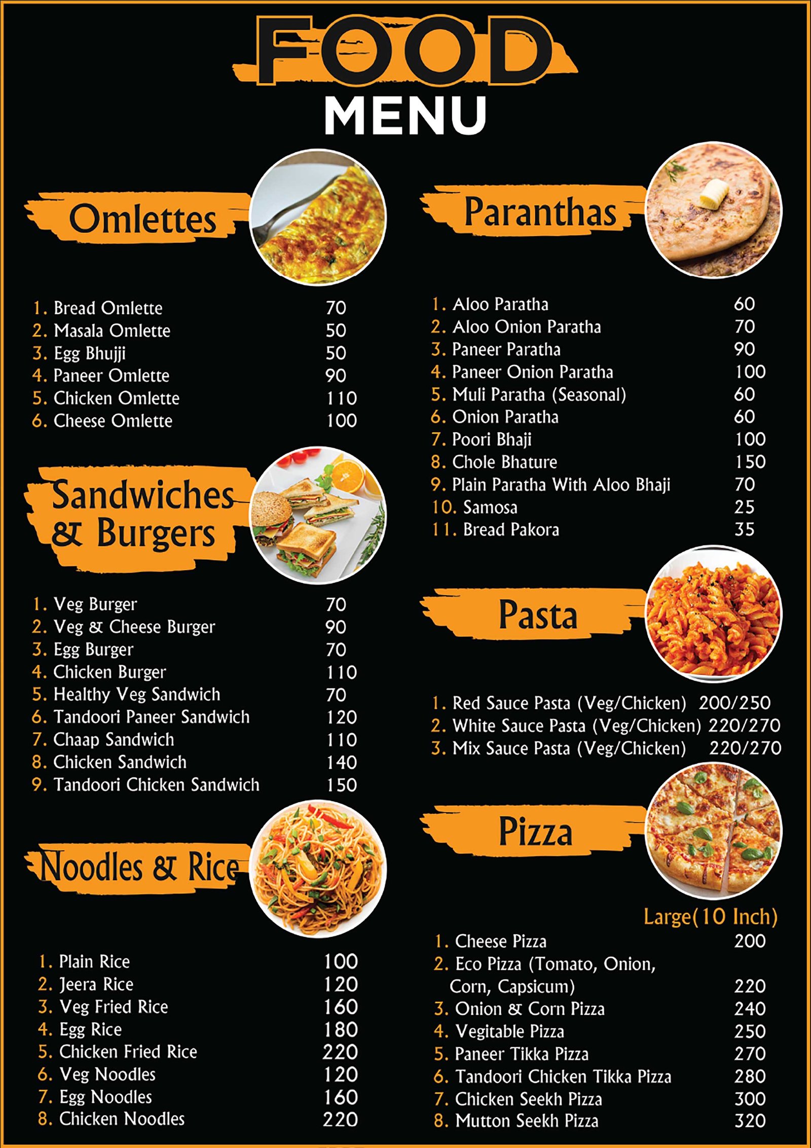 Bistro Menu Page 1